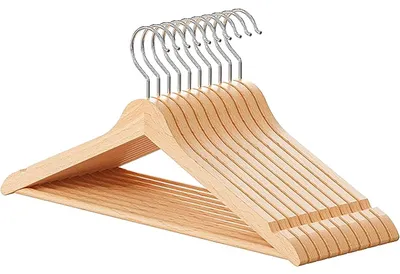 Obrázok produktu pre Vešiaky na oblečenie, drevené