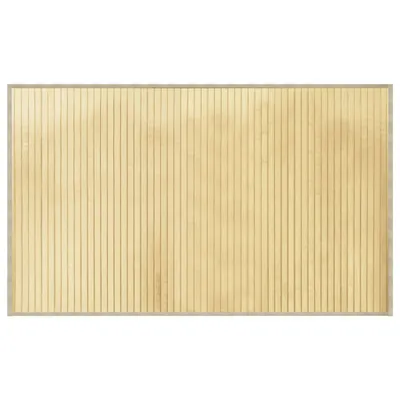 Obrázok produktu pre Koberec obdĺžnikový svetlý prírodný 60x100 cm bambusový