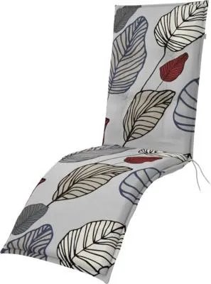 Produktbild von Relaxliegenauflage Doppler 50 x 48 cm grau bordeaux naturbelassen