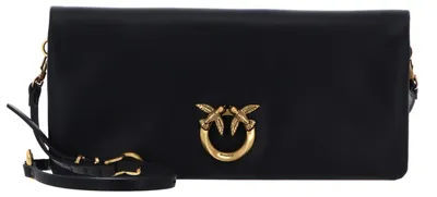 Produktbild von PINKO Umhängetasche Schultertasche Click Soft Horizontal Classic Black - Antique Gold schwarz