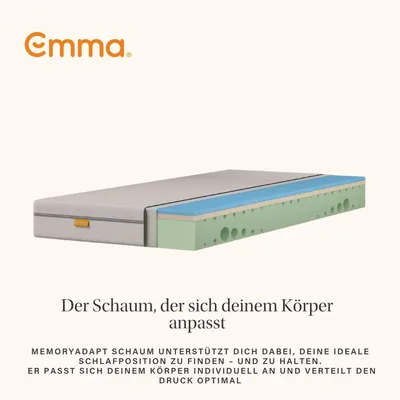 Produktbild von Matratze 140x200 Emma One Medium