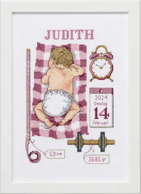 Produktbild von Permin Kreuzstich Stickpackung "Judith", Zählmuster, 21x30cm, 92-0850