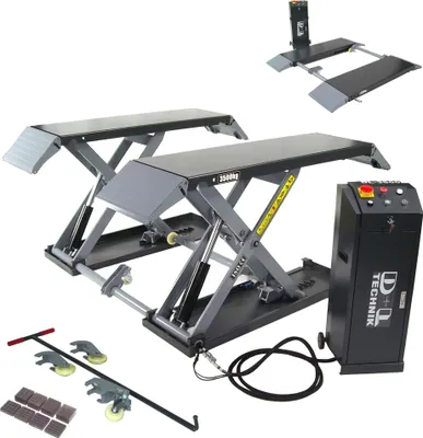 Produktbild von Mobile Scherenhebebühne 3500 kg Kurzhub Bühne Hebebühne 3,5 t 06303