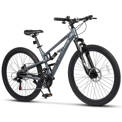 Produktbild von VELORS Mountainbike 26 Zoll Fahrrad 21 Gang Shimano Tourney Schaltwerk Kettenschaltung mechanische Scheibenbremse Fully MTB für Herren Damen Jungen