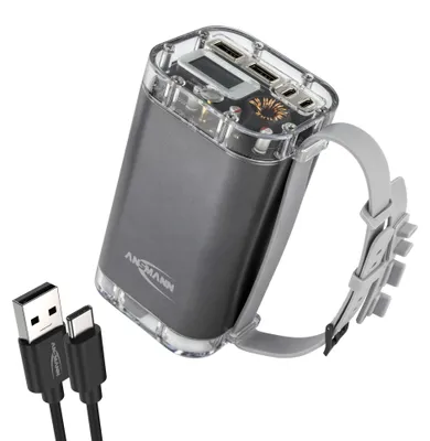 Produktbild von Ansmann PB4100, 40000 mAh, Lithium Polymer (LiPo), 100 W, Silber