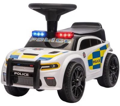 Produktbild von AIYAPLAY Rutschauto Kinder Polizei Rutschfahrzeug mit Musik Licht Anti-Kipp
