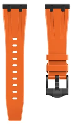 Obrázok produktu pre Silikónový remienok pre inteligentné hodinky – remienok hodiniek – 46 mm – čierno-oranžový