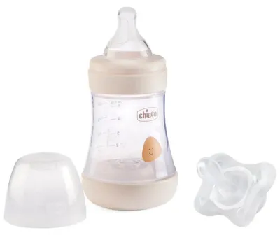 Immagine prodotto di Biberon Chicco Perfect5 + ciuccio Minisoft trasparente  Bambini Trasparente Taglia unica