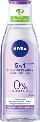 Image de Nivea, Sensitive, Lotion micellaire 3en1 pour peau sensible, 200 ml