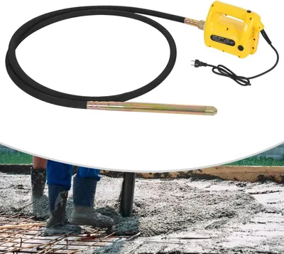 Produktbild von Betonrüttler - Hochfrequenz elektrisch - Rüttlerschlauch 4 m - Drehzahl 18.000 U/min - EU-Stecker -