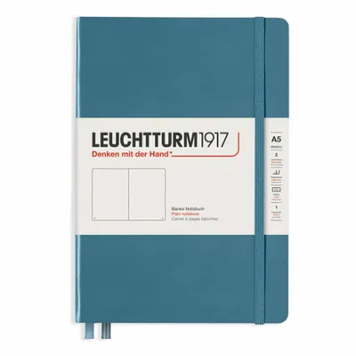 Produktbild von Leuchtturm1917 Notizbuch Softcover A5 stone blue blanko