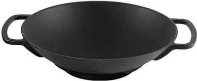 Produktbild von Gusseisen Wok mattschwarz, 35cm - Sürel