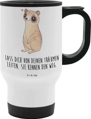 Produktbild von Mr. & Mrs. Panda Kaffeebecher To Go Plumplori Glücklich - Weiß - Geschenk, Gute Laune, Becher, To-Go-Becher, Thermobecher, Mehrwegbecher, thermosbecher, Glück, Niedlich