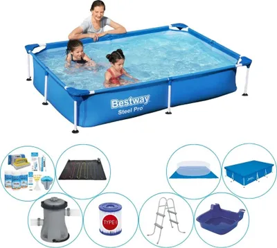 Obrázek produktu pro Bestway Steel Pro 221x150x43 cm Obdélníkový - Bazén včetně příslušenství