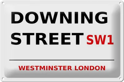 Produktbild von Blechschild London 30x20cm Westminster downing Street SW1