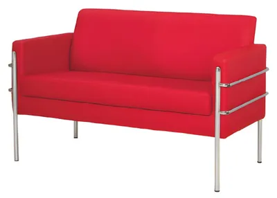 Produktbild von Sofa 2 Sitzer Sofa Polster Leder Design Luxus Stoffsofas Büromöbel Textil