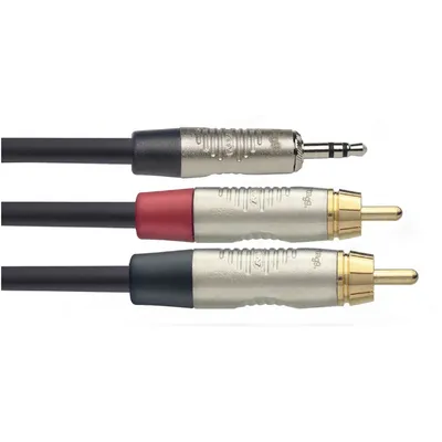 Immagine prodotto di Stagg NYC10/MPS2CMR, cavo 2x RCA/mini JACK, 10m