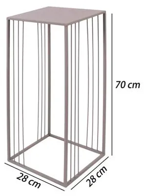 Produktbild von Pflanzständer Lafiora Metall 28 x 28 x 70 cm beige