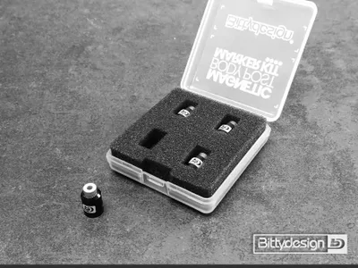 Productafbeelding van Carrosserie-set, zwart - modelauto's, schaal 1/10