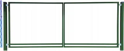 Zdjęcie produktu dla Brama RAMA do sztachet i paneli 160cm Zielona RAL6005 + SŁUPKI | sztachety