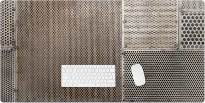 Produktbild von Metallperforationen – Schreibtischunterlage – Rutschfeste Tischunterlage – Schreibtischmatte für Büro & Zuhause – Schreibunterlage – Mauspad – Tischmatte – 120 x 60 cm