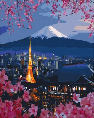 Immagine prodotto di Dipingere con i numeri BRUSHME 40x50 cm Viaggio in Giappone - BRUSHME