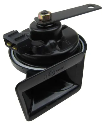 Produktbild von Hupe Horn Fanfare Signalhorn 12V TIEFTON Stecker ECKIG für VW Audi Seat Skoda MB