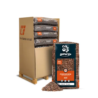 Produktbild von Galamio Rindenmulch Pinie Fein 60l x 13 Sack 780l  Palette