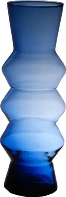 Produktbild von INNA-Glas Vase ERCELINA aus Glas, recycelt, klar-blau, 36 cm, Ø 13 cm - Farbige Vase
