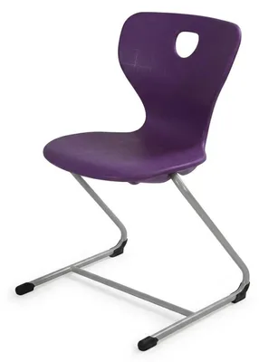 Produktbild von Schulset Modern Ergonomisch Grau Schultisch Lila Stuhl Einzeltisch