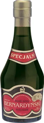 Image de Bernardynski Trojniak med (tøetí) 0,25L | Mélange de miel, de vin de miel et de miel pur | 250 ml | 13% d'alcool | Apis | Idée cadeau | 18 ans et plus
