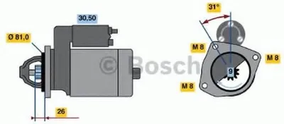 Immagine prodotto di Avviamento BOSCH 0 986 018 960