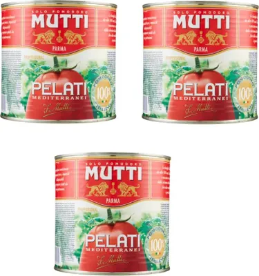 Produktbild von 3x Mutti Professional Pelati Mediterranei Mediterrane Geschälte Tomaten 2,5Kg