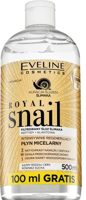 Obrázok produktu pre Eveline Cosmetics Royal Snail – micelárna voda, čistenie, hydratácia