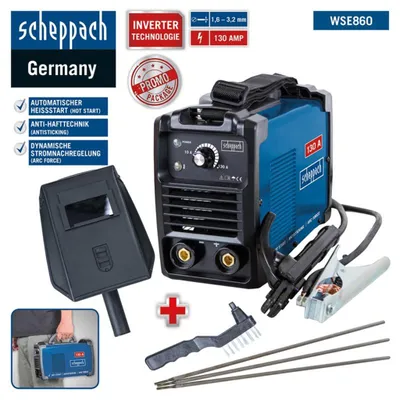 Produktbild von Scheppach Elektroden Inverterschweißgerät Schweißgerät WSE860
