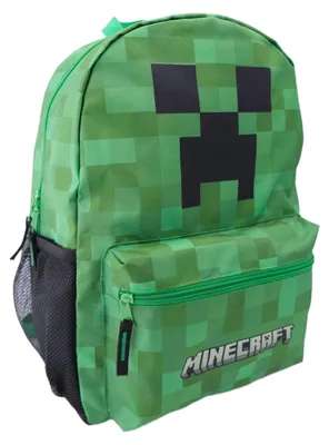 Produktbild von Wiky Minecraft Creeper Schulrucksack mit einem Hauptfach 31 x 13 x 43 cm