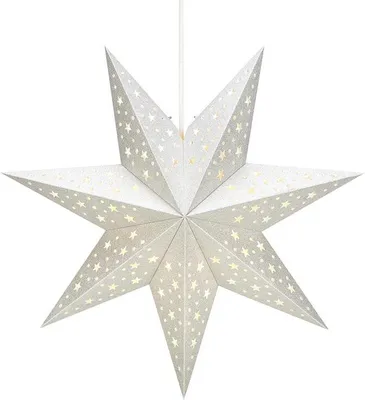 Produktbild von Markslöjd Papierstern Solvalla, silber, Ø 45 cm