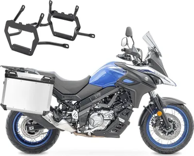 Produktbild von Set Alukoffer+ Kofferträger passend für Suzuki V-Strom 650 / XT 17-25