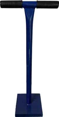Produktbild von Erdstampfer, Betonstampfer 200x200mm - Handstampfer 83cm mit T-Griff - Bodenverdichter aus Stahl für Garten & Pflaster