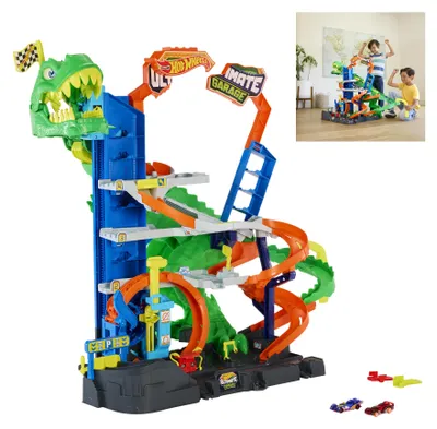 Imagen del producto de Hot Wheels City Ultimate T-Rex Garage 2026 JHL98