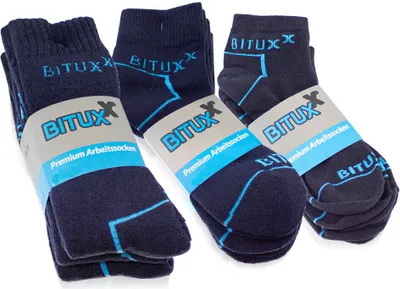 Produktbild von Bituxx 9er Set Socken Sneakers / Quaters / Full 39-42 Navy MS-18667