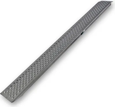 Produktbild von TRUTZHOLM 1 x Auffahrrampe leichte Ausführung 200 x 21,5 cm 200kg Alu grau profiliert Auffahrschiene
