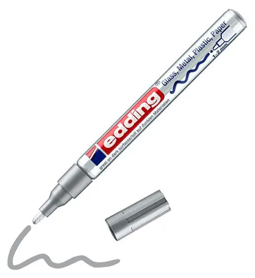 Zdjęcie produktu dla EDDING Marker farby błyszczącej 751 srebrny 4-751-1-1054