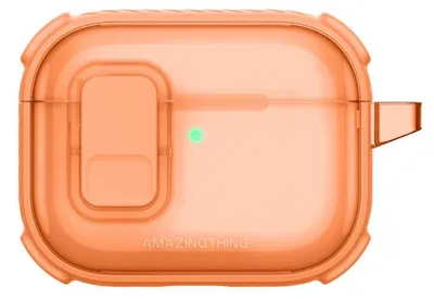 Image de Étui Amazingthing Titan Pro Mag Case Clear pour AirPods Pro 3 - Orange