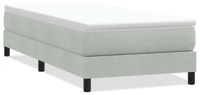 Immagine prodotto di vidaXL Letto a molle senza materasso grigio chiaro 80x210 cm in velluto
