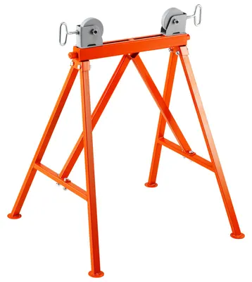 Produktbild von Rollenständer mit Rollenkopf 1134 kg Tragfähigkeit Rollenbock #45 Stahl Rollbock 5 bis 91 cm Unterstellbock Arbeitsbock Montagebock Geeignet für