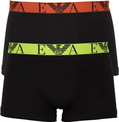 Produktbild von EMPORIO ARMANI 2er Pack Herren Trunk Boxershorts Stretch Baumwolle 07320 S