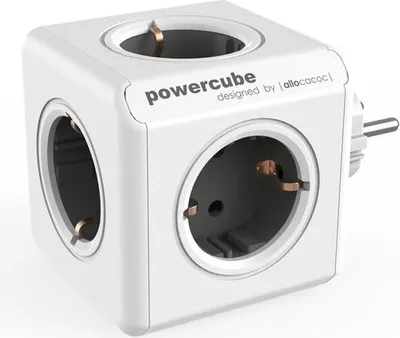 Produktbild von Allocacoc 1100GY/DEORPC PowerCube Original - 5er Steckdosenleiste, Grau, 250 V, Dunkel
