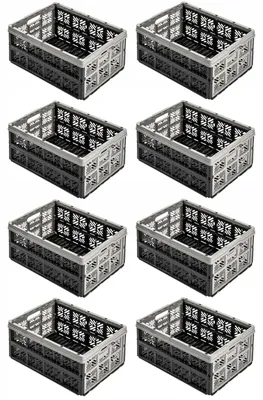 Produktbild von Keeeper Einkaufskorb faltbar 32L Grau 8 Stück