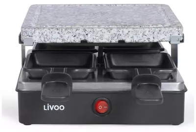 Produktbild von Livoo DOC242, 4 Person(en), Schwarz, Rechteckig, Granit, 200 x 200 mm, 600 W